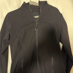 lululemon athletica Black Hooded Zip-Up Utility Jacket